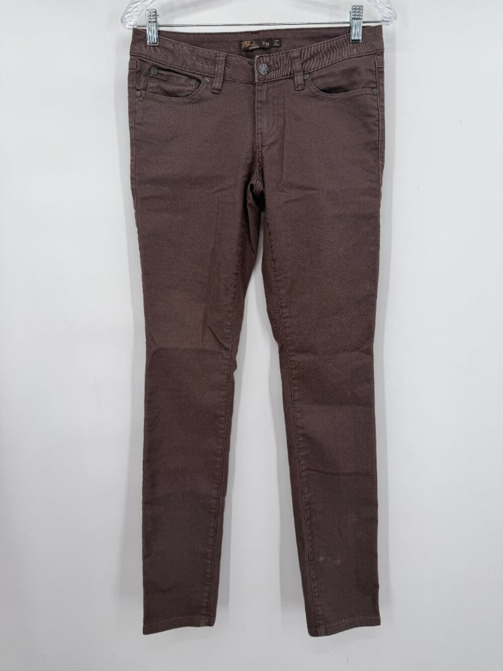 prAna Women’s Size 2/26 Brown Organic Cotton Stretch Skinny Jeans Fall